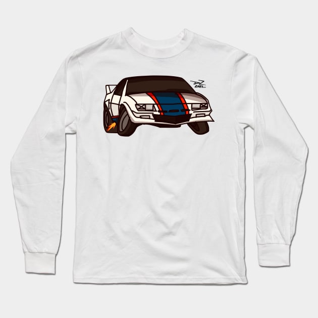 1983 Camaro Berlinette Long Sleeve T-Shirt by DZ Car Art